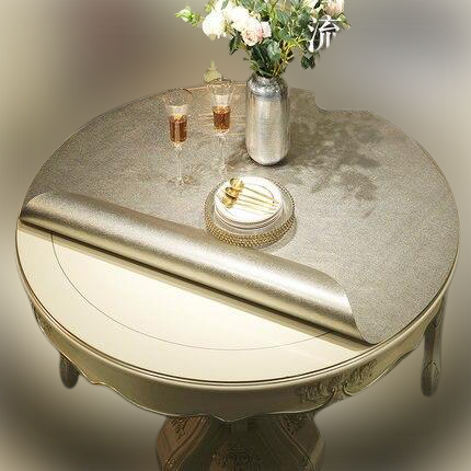 nappe ronde grise pvc