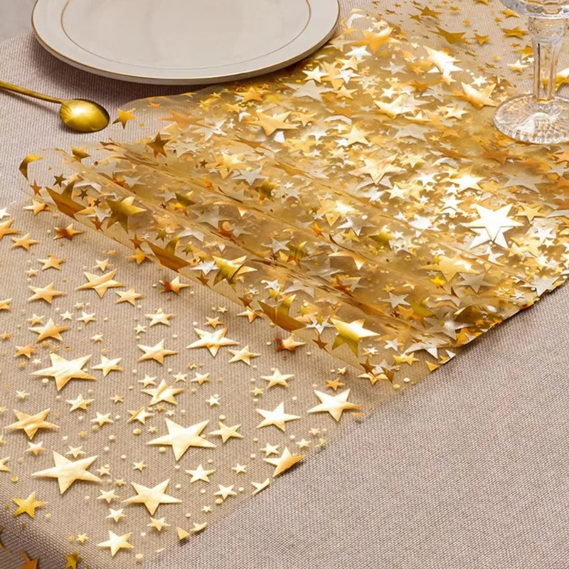 Chemin de table à paillettes en forme d'étoile – Image 4