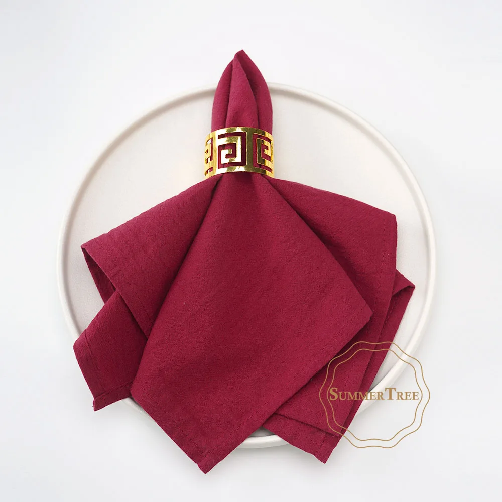 Serviettes en coton uni – Image 5