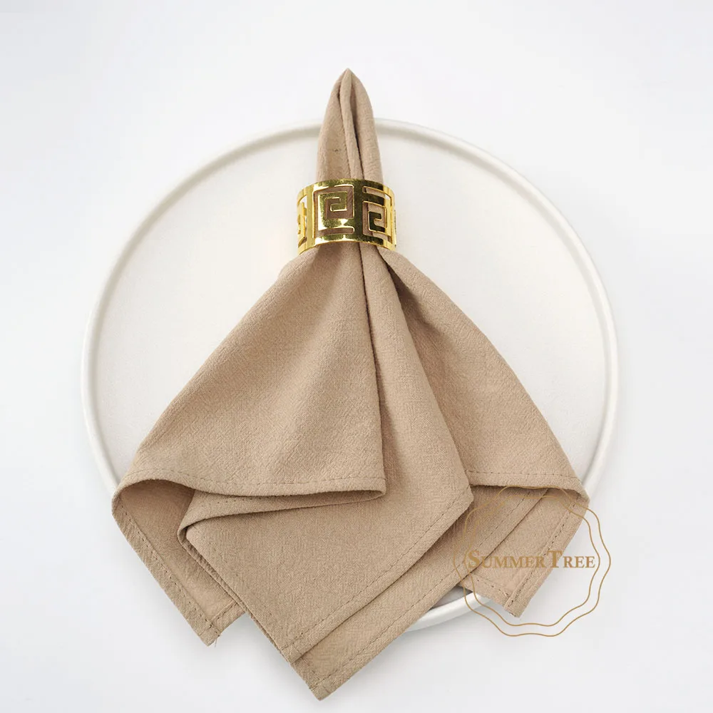 Serviettes en coton uni – Image 12
