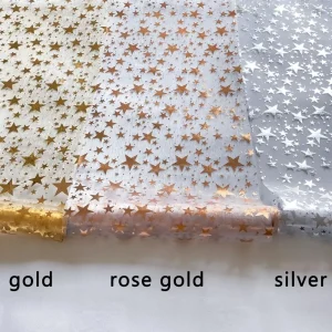 Chemin de table à paillettes en forme d'étoile