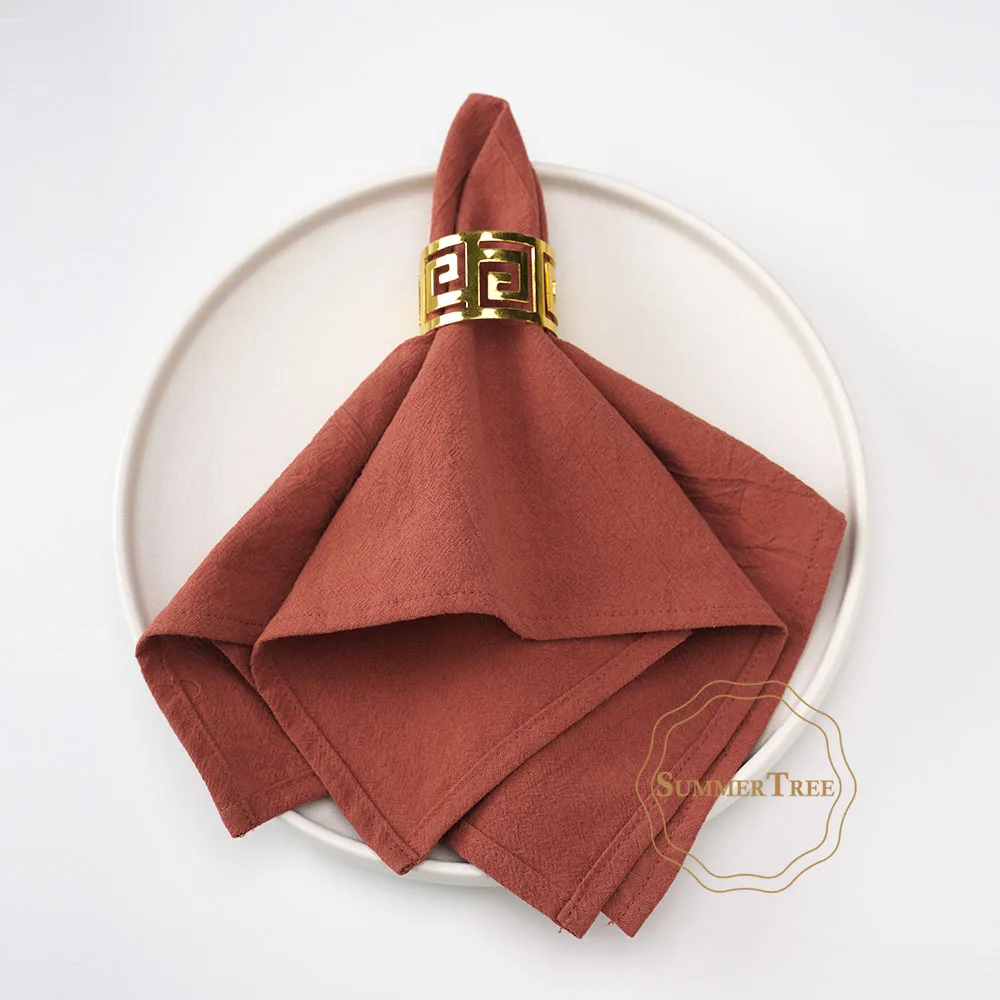 Serviettes en coton uni – Image 7