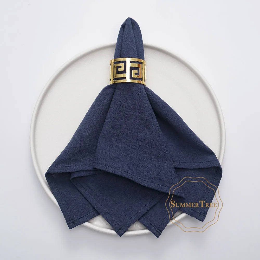 Serviettes en coton uni – Image 3
