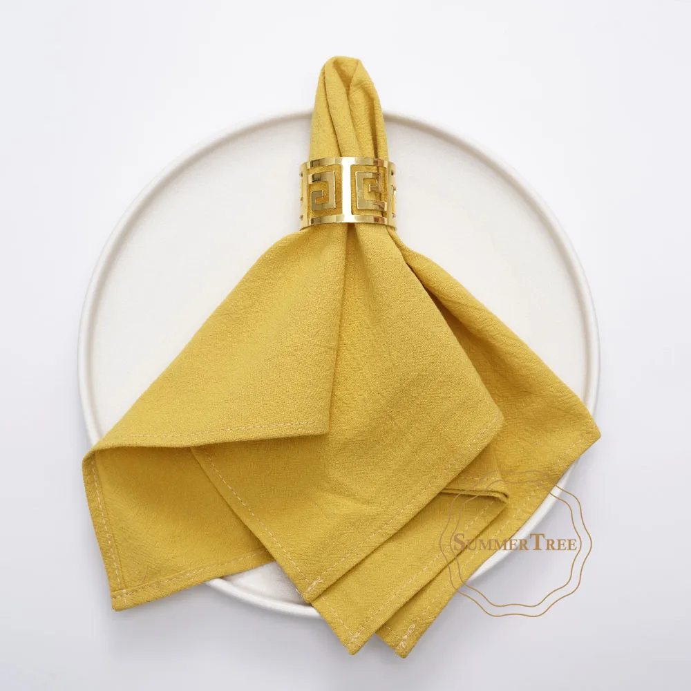 Serviettes en coton uni – Image 6