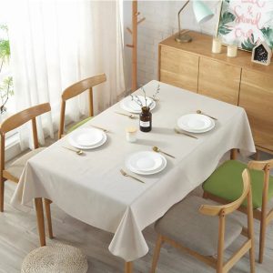 nappe beige lin élégante