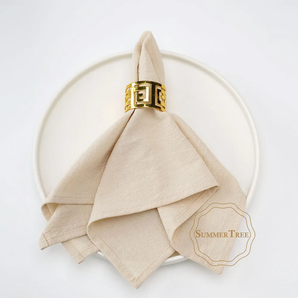 Serviettes en coton uni – Image 8