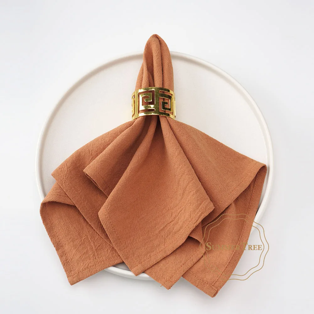 Serviettes en coton uni – Image 9