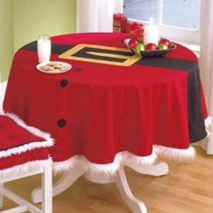 nappe de Noël ronde élégante