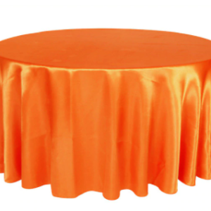 nappe ronde orange élégante
