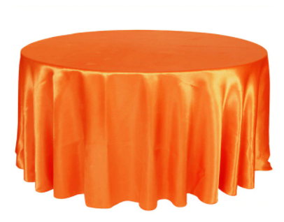nappe ronde orange élégante