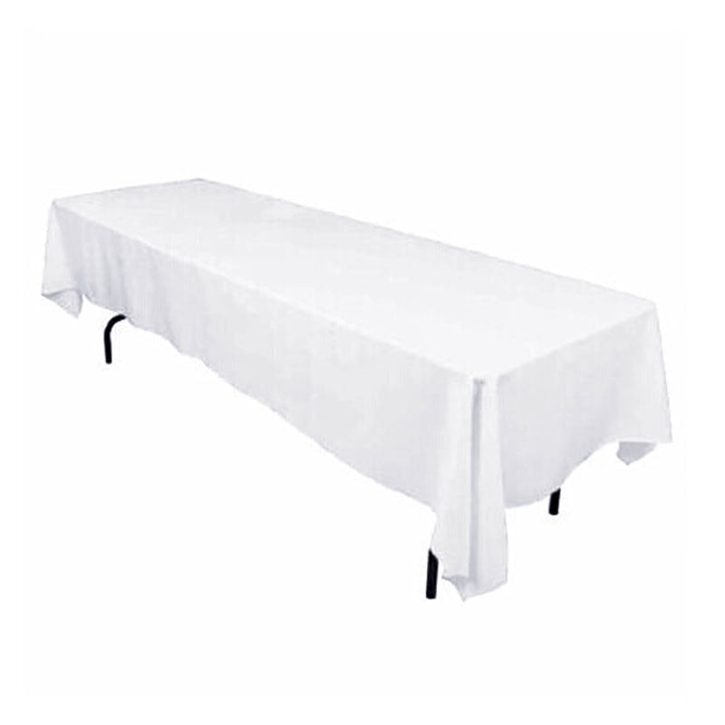 nappe blanche rectangulaire mariage