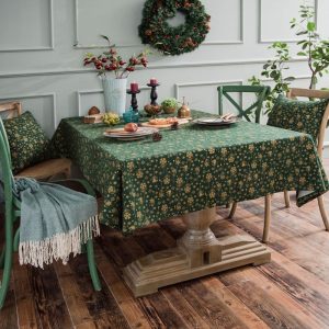 nappe Noël verte élégante
