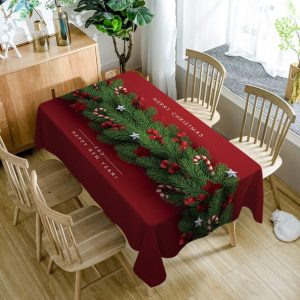 nappe Noël rouge et vert