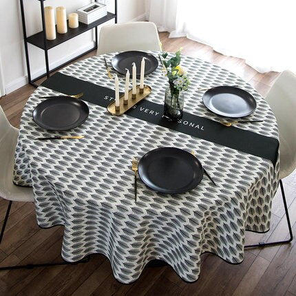 nappe ronde anti tache design