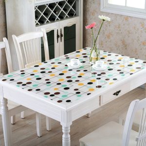 nappe transparente plastique imprimée