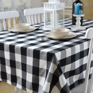 nappe noir et blanche élégante