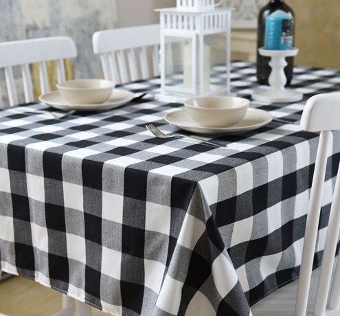 nappe noir et blanche élégante