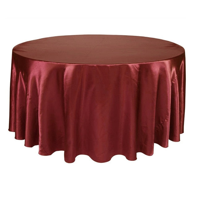Nappe Ronde Romantique Bordeaux