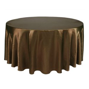 nappe ronde en marron