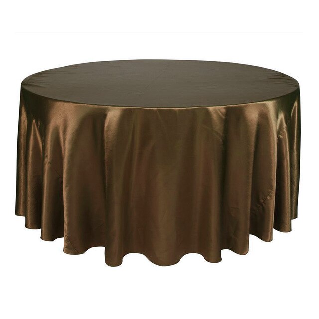 nappe ronde en marron