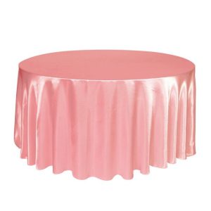 nappe ronde rose décoration