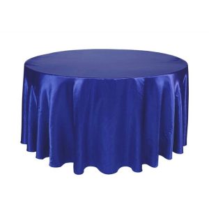 nappe ronde mariage bleu royal