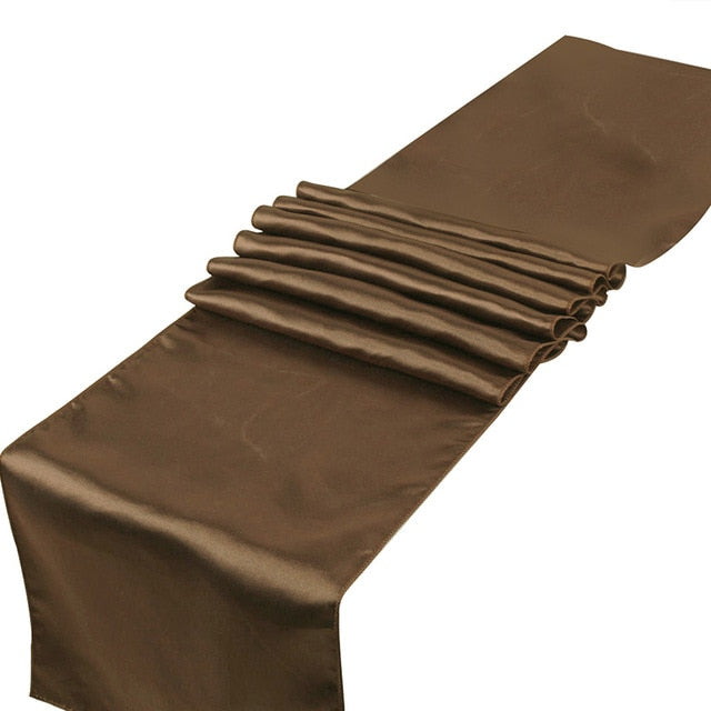 chemin de table mariage marron