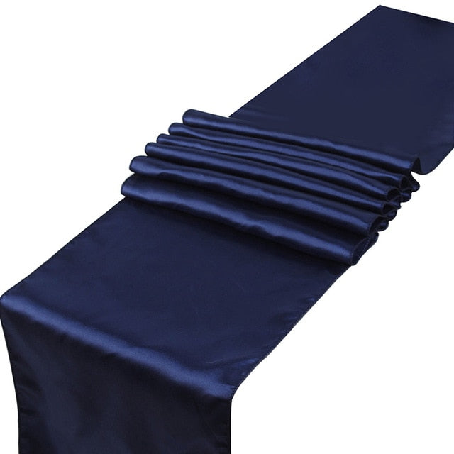 chemin de table mariage bleu marine