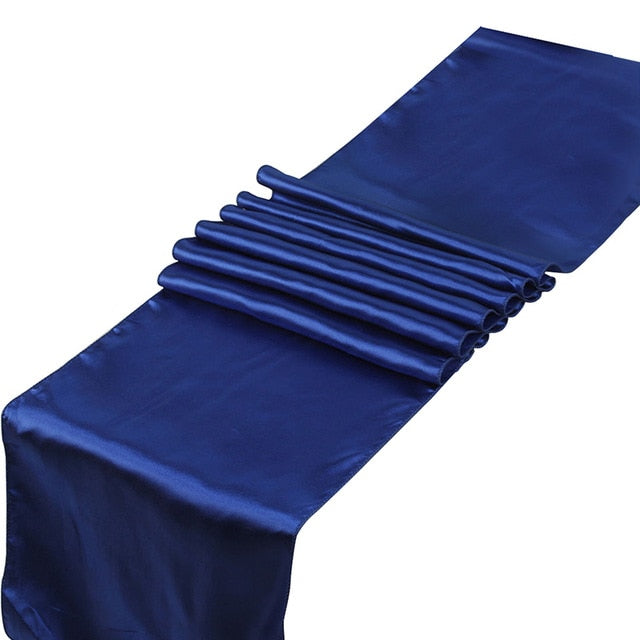 chemin de table mariage bleu