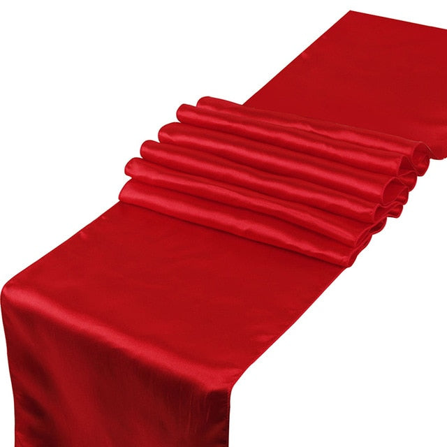 chemin de table mariage rouge