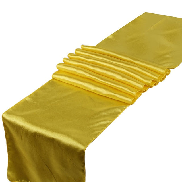chemin de table mariage jaune