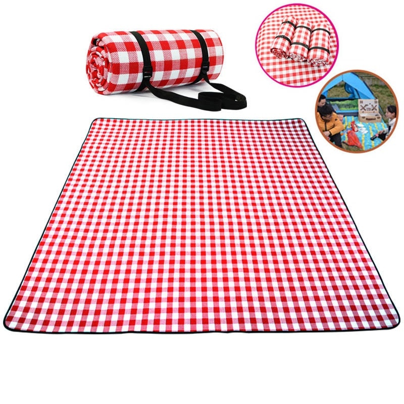 nappe à carreaux rouge