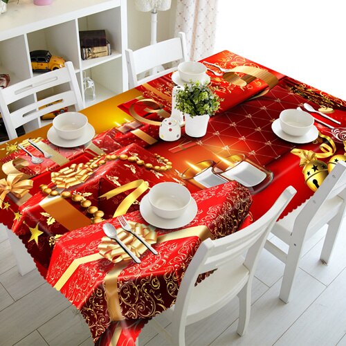 Nappe de Noël Rouge élégante