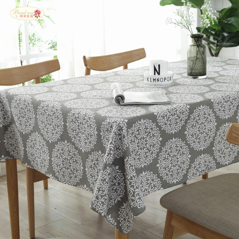nappe grise et blanche