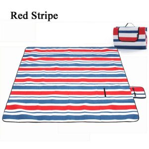 Nappe de pique-nique rouge à rayure