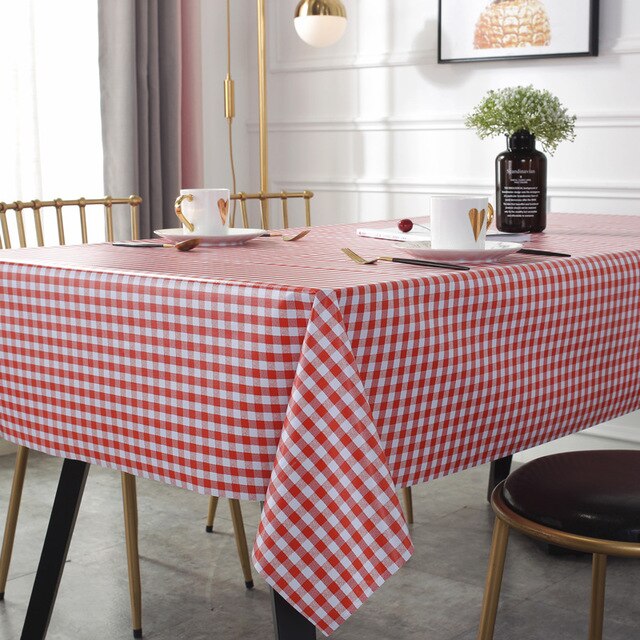 nappe rouge vichy élégante