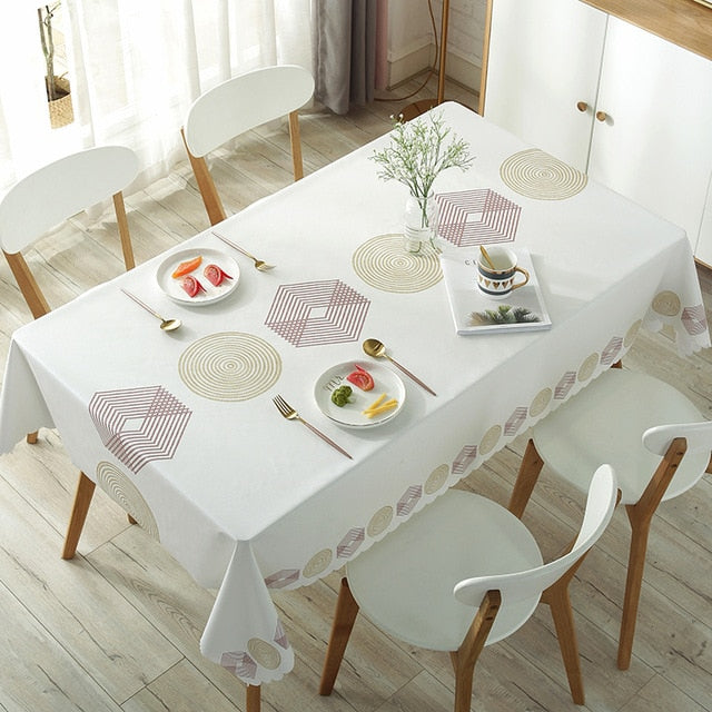 nappe plastifiée blanche