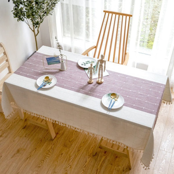 nappe rectangulaire en lin