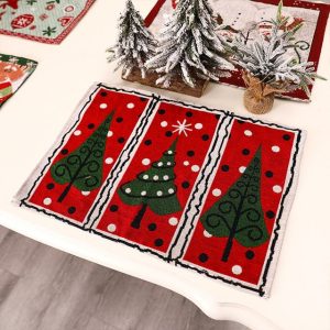 set de table Noël sapin