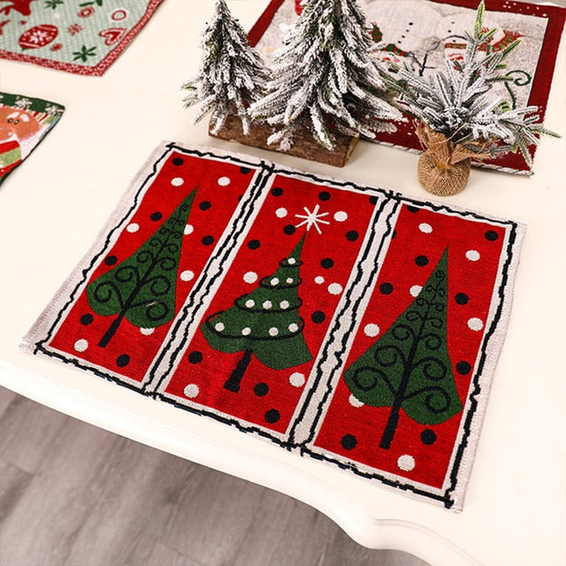 set de table Noël sapin