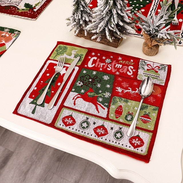 set de table Noël en coton