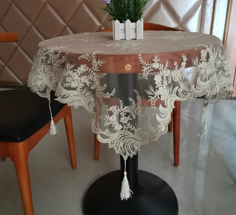 nappe ronde transparente