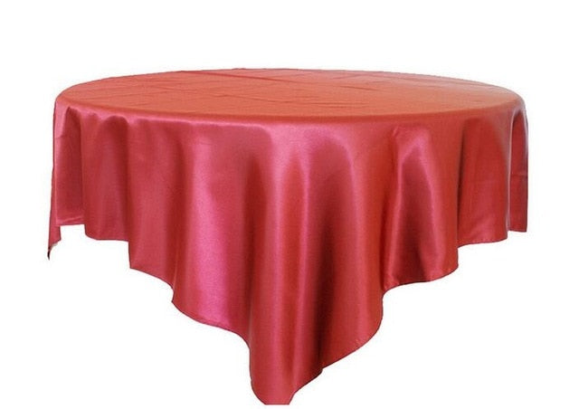 nappe ronde rouge design