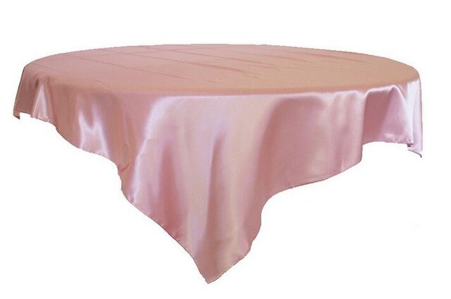 nappe ronde rose poudre élégante