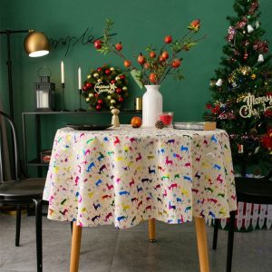 nappe brodée de Noël