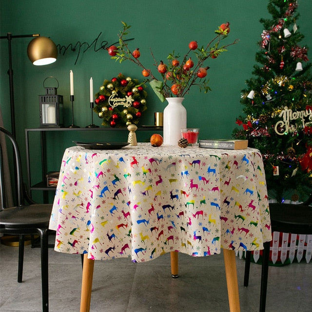 nappe brodée de Noël