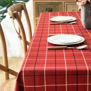 nappe rouge motif vichy
