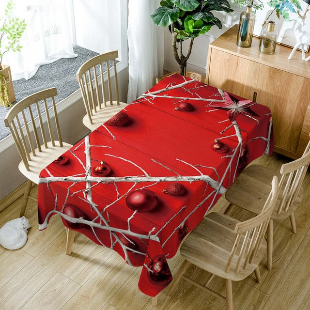 nappe rouge de Noël élégante