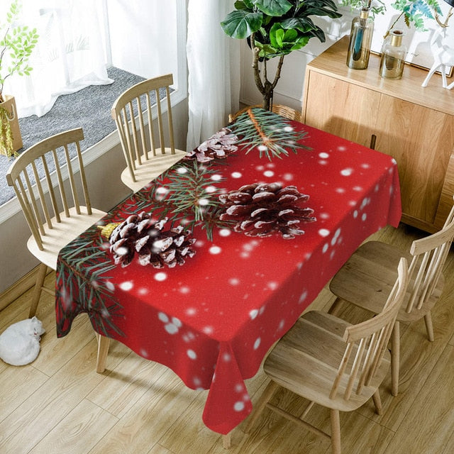 nappe en tissu rouge élégante