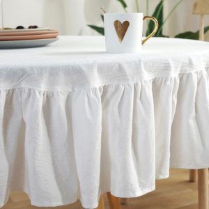 nappe élégante pour table ronde